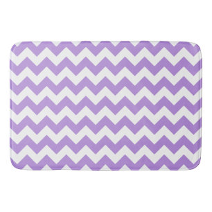 Lila Zigzag, Lila Zickzack, geometrisches Muster Badematte