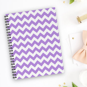 Lila Zigzag, Lila Zickzack, geometrisches Muster Planer