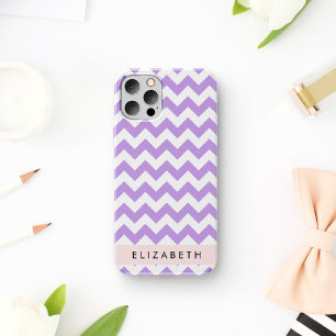 Lila Zigzag, Lila Zickzack, Ihr Name iPhone 16 Hülle