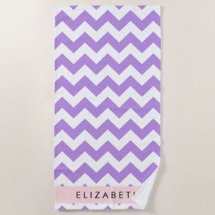 Lila Zigzag, Lila Zickzack, Ihr Name Strandtuch