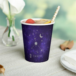 Lila Zodiakarzinom | Kosmisches Astrologie Horosko Pappbecher
