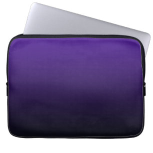 Lila zu Black Gradient Electronics Bag Laptopschutzhülle