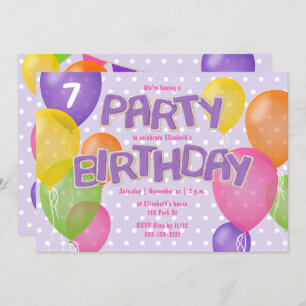 lila Zuckerguss-Ausschnitt-Cookies Mädchen Geburts Einladung