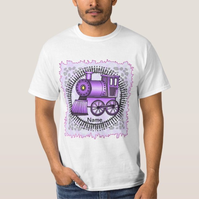 Lila Zug T-Shirt (Vorderseite)