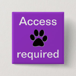 Lila Zugang erforderliches pawprint Button