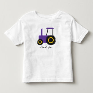 Lila Zugmaschine Kleinkind T-shirt
