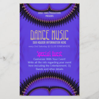 Lila Zukunft Tanzmusik-Club-Partyflyer Flyer