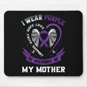 Lila zur Erinnerung an meine Mutter Mutter Epileps Mousepad