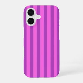 Lila Zwei-Ton-Streifen iPhone 16 Hülle