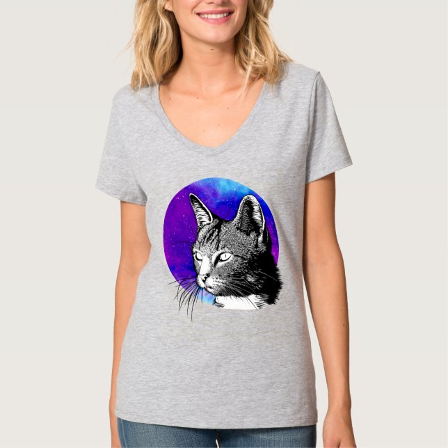 Lila Zwergnebel T-Shirt (Vorderseite)