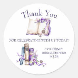 Lilac A New Chapter fängt Dusche Gefallen Geschenk Runder Aufkleber