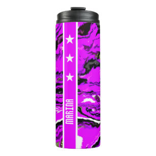 Lilac abstrakt thermosbecher