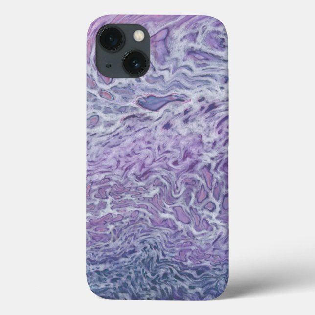 Lilac Akrylic Posing Abstrakt Fluid Art Case-Mate iPhone Hülle (Rückseite)