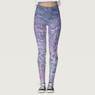 Lilac Akrylic Posing Abstrakt Fluid Art Leggings