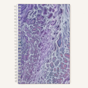 Lilac Akrylic Posing Abstrakt Fluid Art Notizbuch