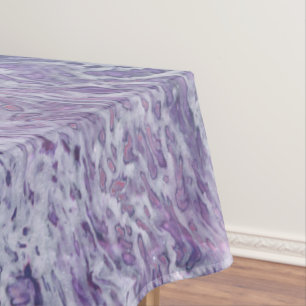Lilac Akrylic Posing Abstrakt Fluid Art Tischdecke