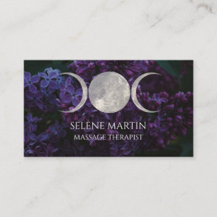 Lilac and Triple Moon Business Card Visitenkarte