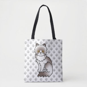 Lilac Bi Colour Persischer Cartoon Cat & Paws