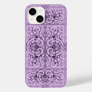 Lilac-Blättermuster Case-Mate iPhone 14 Hülle