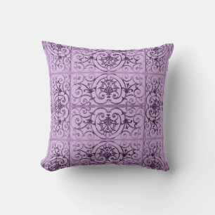 Lilac-Blättermuster Kissen