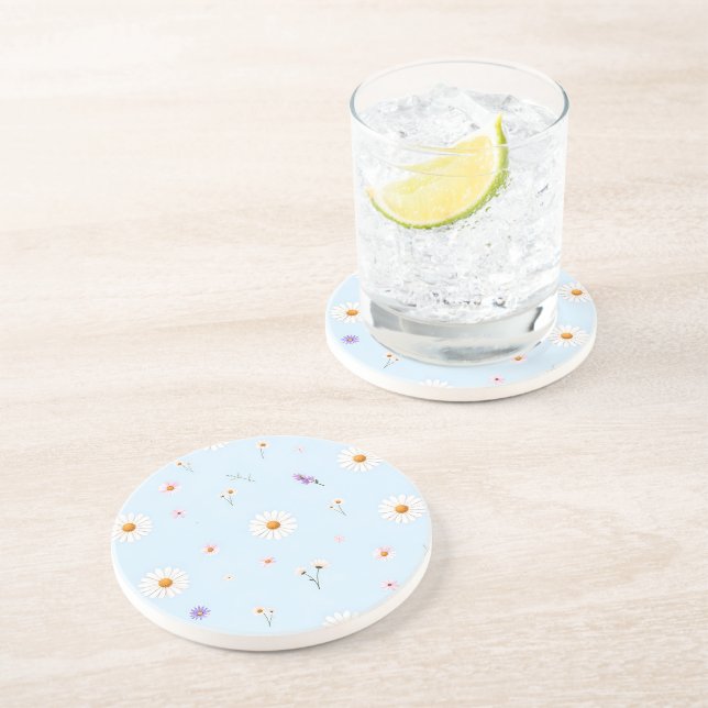 Lilac Bloomlets  Getränkeuntersetzer (Seite)