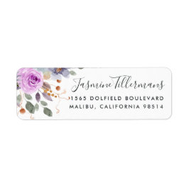 Lilac Blooms | Floral Return Address Label