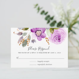 Lilac Blooms RSVP-Karte RSVP Karte