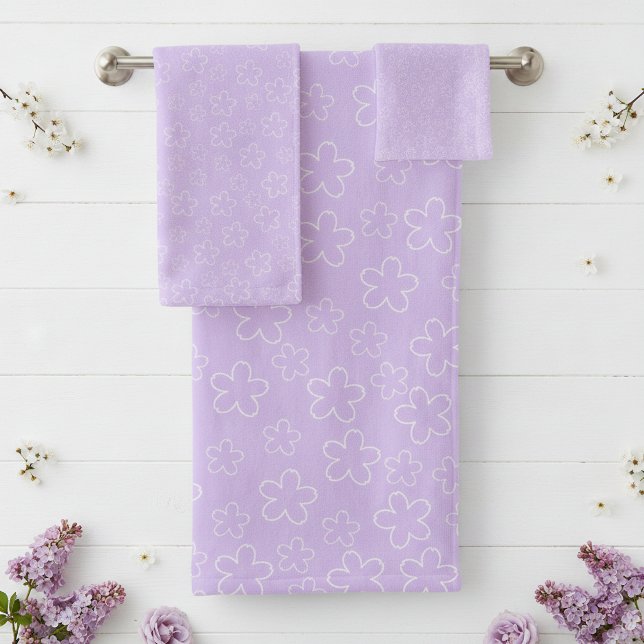 Lilac Blossom Badhandtuch Set (Von Creator hochgeladen)