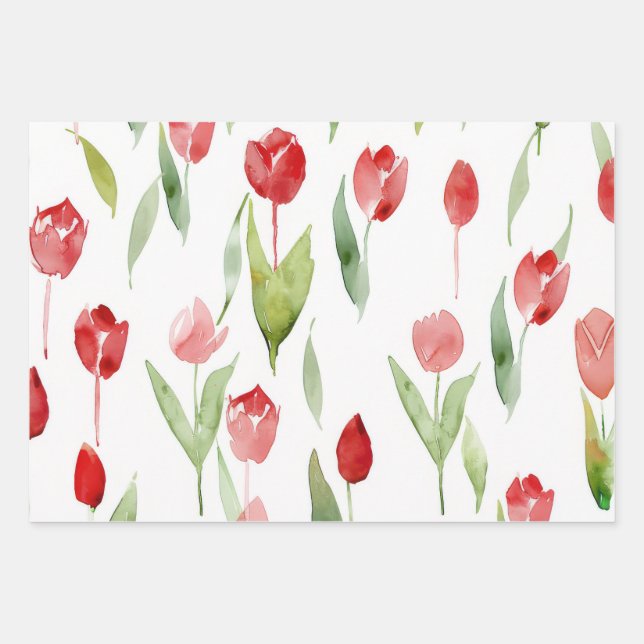 "Lilac Blossom Wrapping Paper" Geschenkpapier Set (Vorderseite)