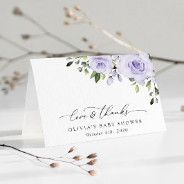 Lilac-Blume, Boho, Babydusche Dankeskarte