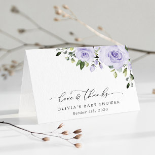 Lilac-Blume, Boho, Babydusche Dankeskarte