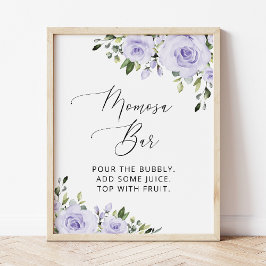 Lilac-Blume, Boho, Momosa-Bar Poster