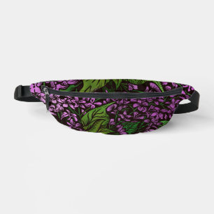 Lilac-Blume Druckknopfbeutel Bauchtasche