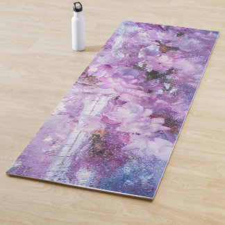 Lilac-Blume, gefroren Yogamatte