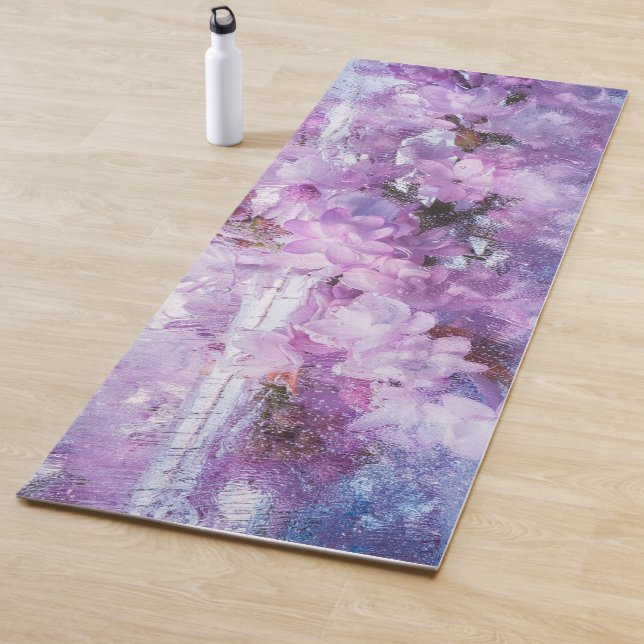 Lilac-Blume, gefroren Yogamatte (Beispiel)