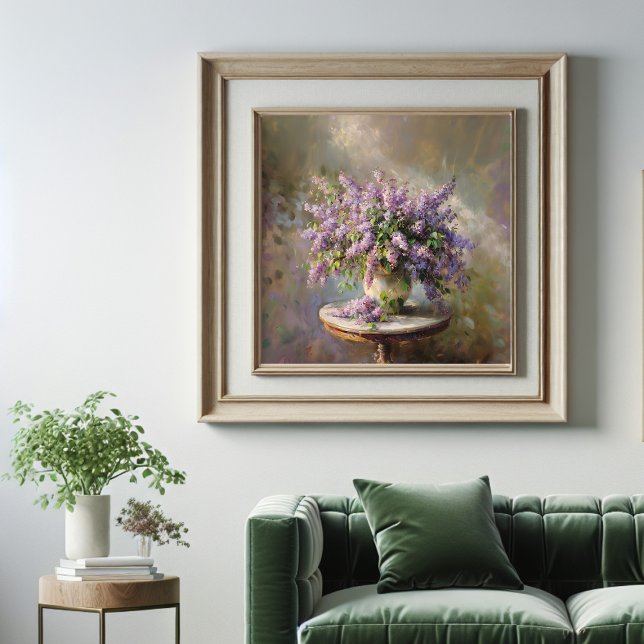 Lilac-Blume in Vase Poster (Von Creator hochgeladen)