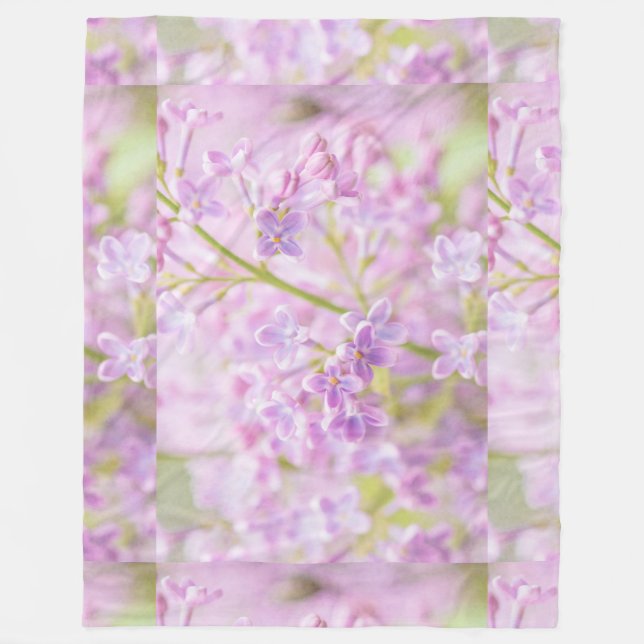 Lilac Blume Mist Fleecedecke (Vorderseite)