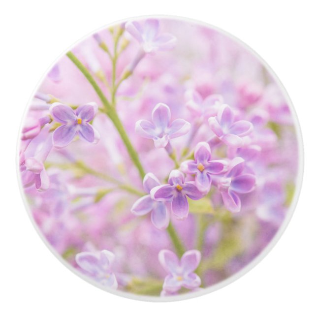 Lilac Blume Mist Keramikknauf (Vorderseite)