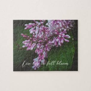 Lilac-Blume nach Regen Puzzle