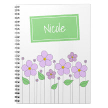 Lilac-Blume und Tag-Foto-Notebook