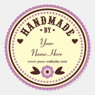 Lilac-Blume von Personalisierten Aufklebern handge Runder Aufkleber