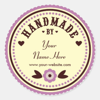 Lilac-Blume von Personalisierten Aufklebern handge Runder Aufkleber