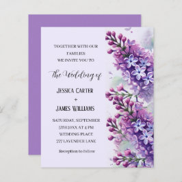 Lilac Blume Wasserfarbe Rustikale Hochzeit