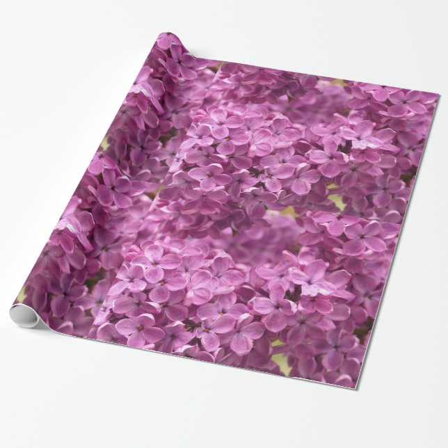 Lilac Blume Wrapping Paper Geschenkpapier (Ungerollt)