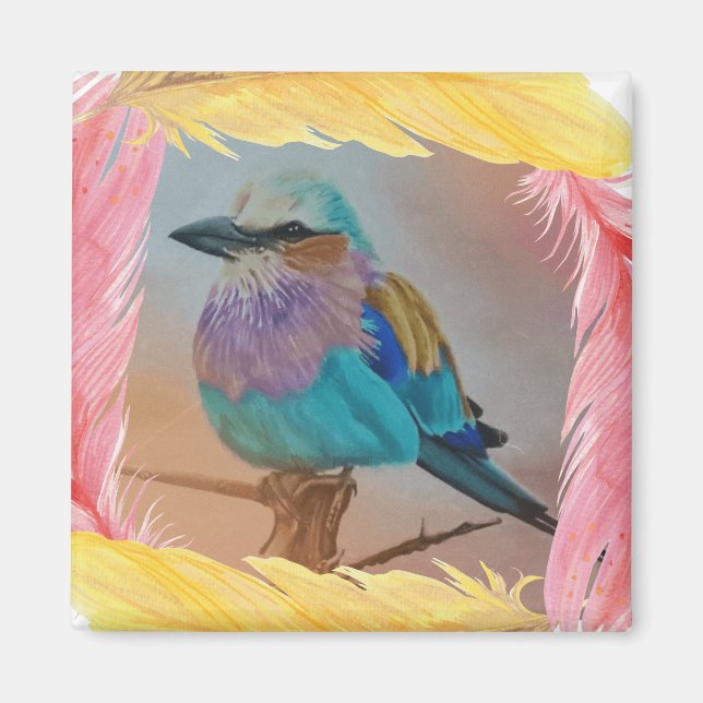 Lilac Breasted Roller Magnet (Vorne)