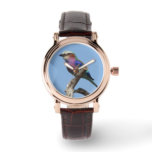 Lilac Breasted Roller Watch Armbanduhr (Vorderseite)