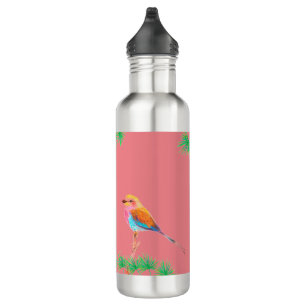 Lilac Brust Roller Bird Water Flasche Edelstahlflasche
