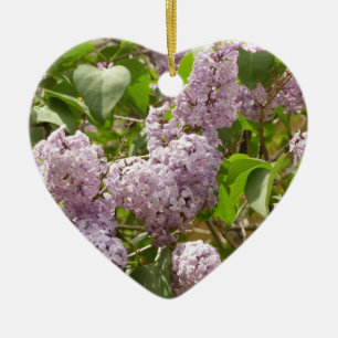 Lilac Bush Schöne Lila Frühlingsblumen Keramik Ornament