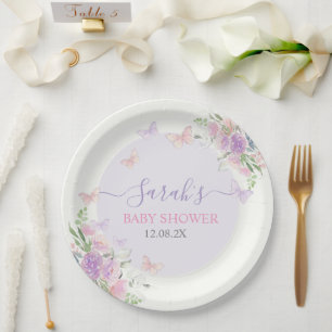 Lilac Butterfly verzaubert Pappteller