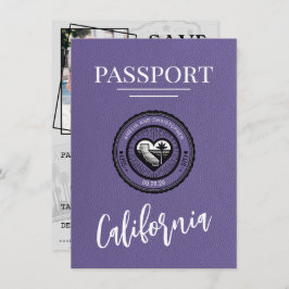 Lilac California Passport Save the Date